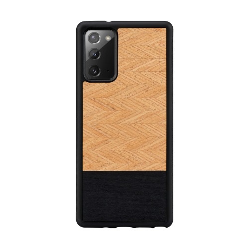Galaxy Note 20/Ultra Wood Case Herringbone Nero