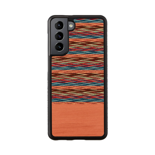 Galaxy S21 Plus Ultra Wood Case Brownie Checkered