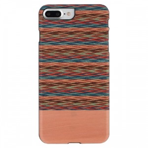 iPhone 78 Plus Wood Case Brownie Checkered